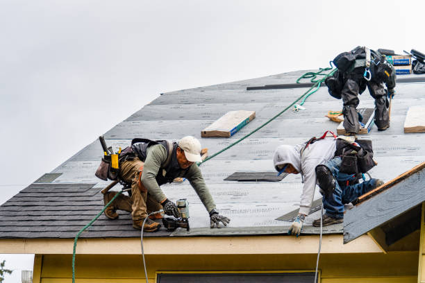 Professional Gutter Installation technician working in Largo, MD